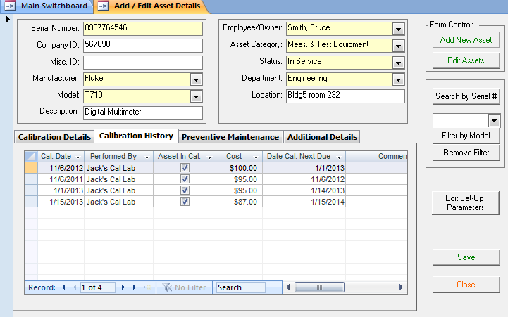asset tracking images. SBS Asset Tracking Database